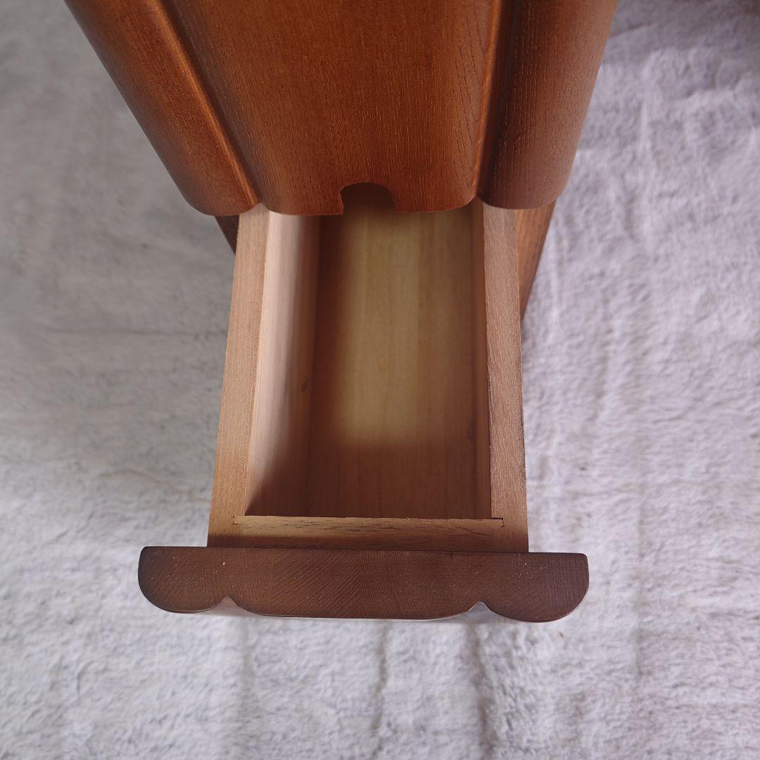 大塚家具　コーネル　天然ナラ材　3面鏡　ドレッサー　ブラウン　椅子別