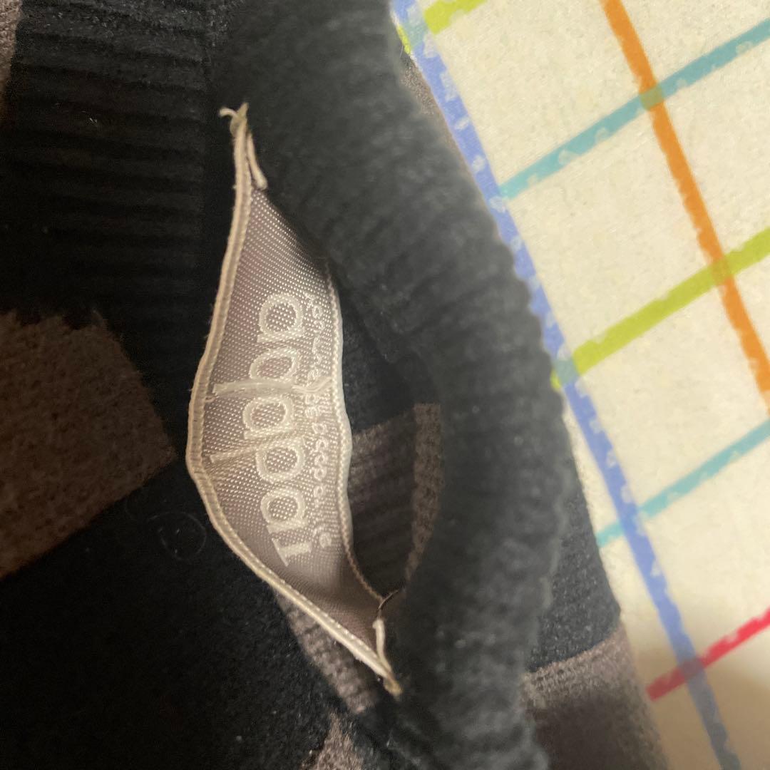 2601-06 ADABAT ノースリーブベスト 黒/グレー 美品