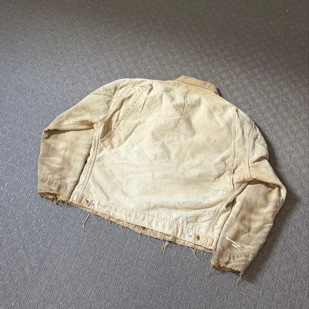 80s 90s 襤褸 carhartt デトロイトジャケット　USA製 短丈