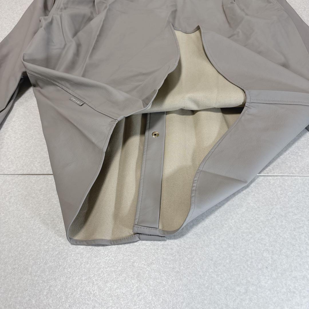 美品⭐️LIBEIRO フェイクレザーシャツジャケット オーバーサイズ L 刺繍