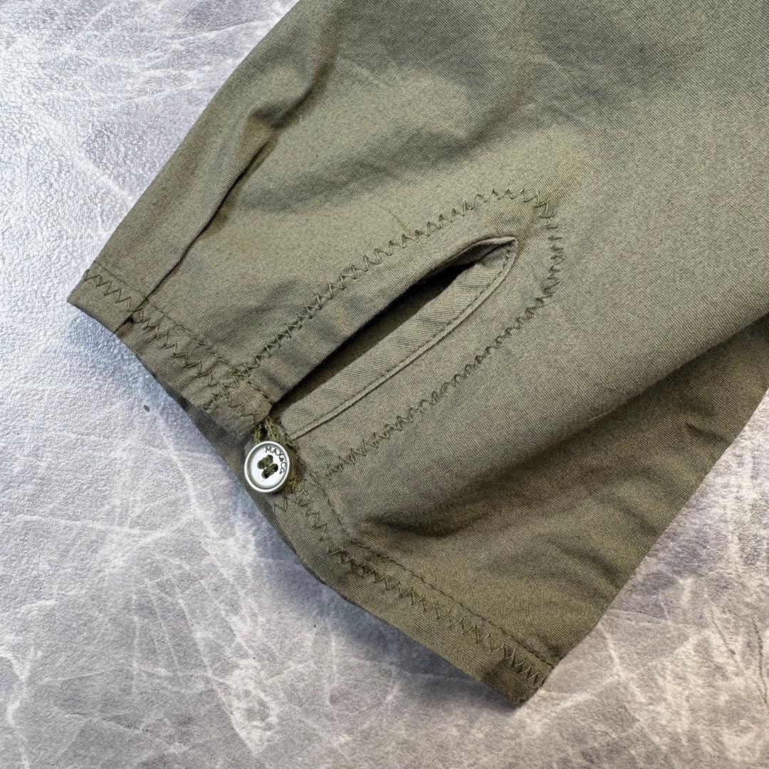 極美品　マックスマーラ　ベルト　ワンピース　ロング丈　40 L カーキ　春夏