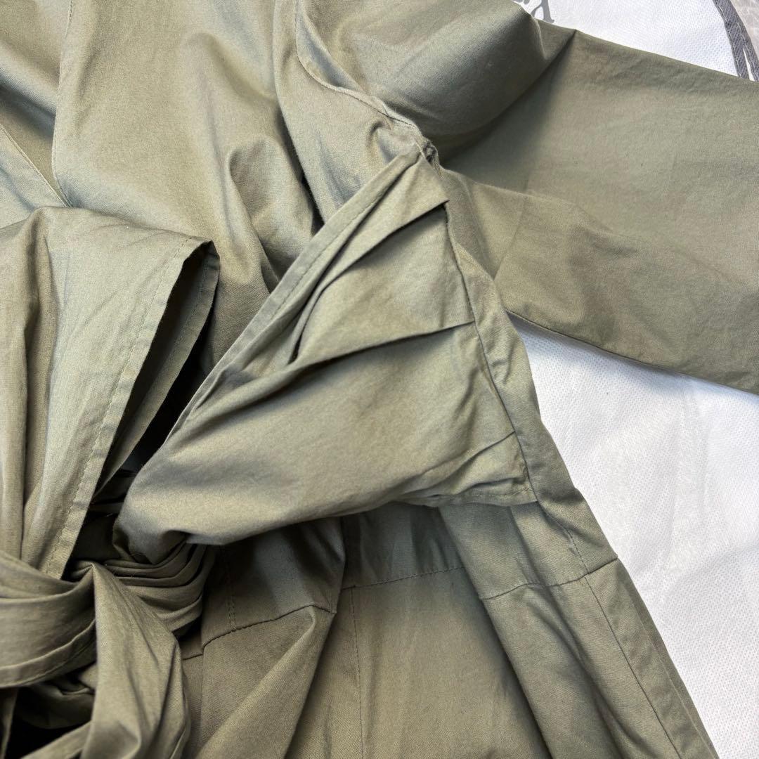 極美品　マックスマーラ　ベルト　ワンピース　ロング丈　40 L カーキ　春夏