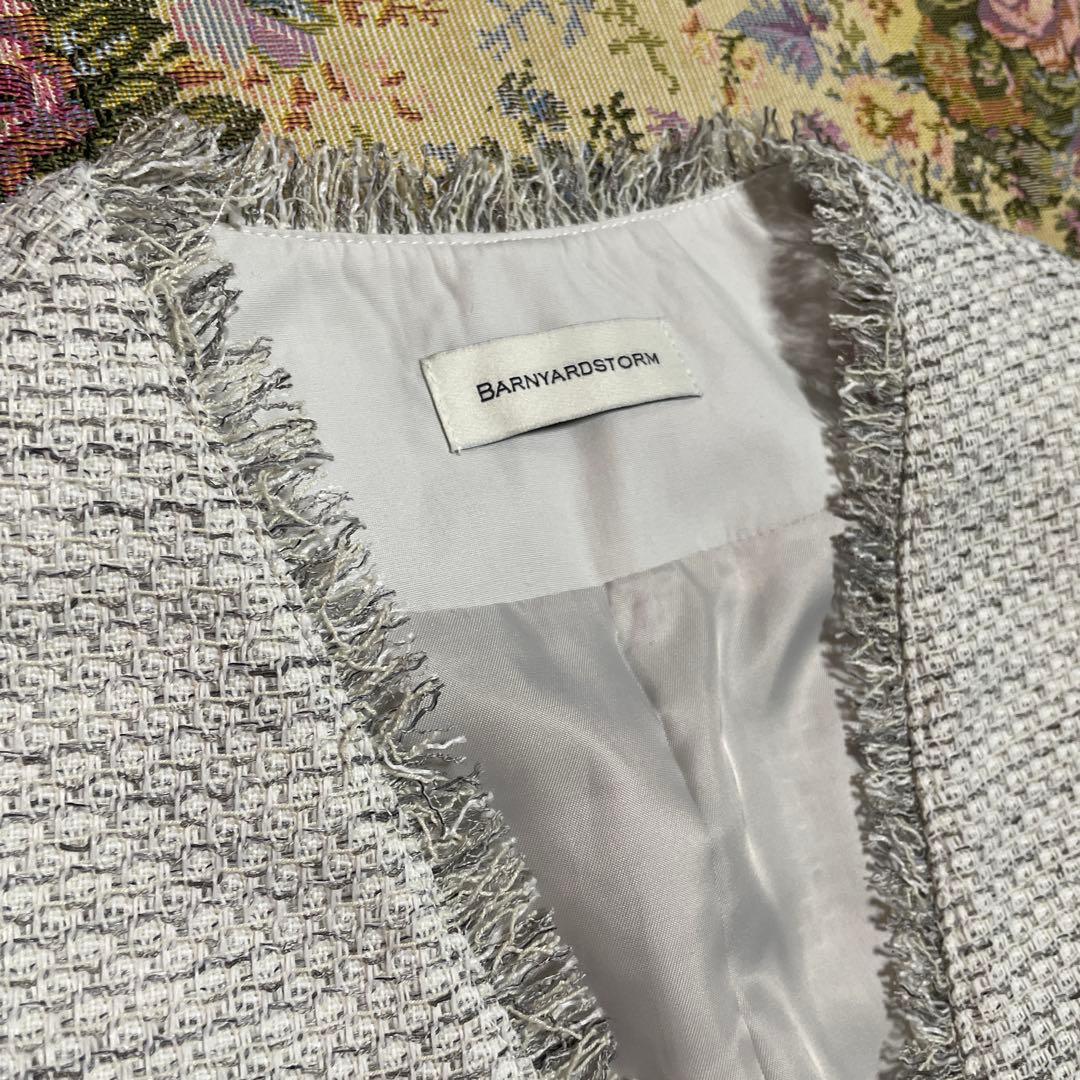 未使用＊BARNYARDSTORM MIXツイードベスト 上品見え オケージョン