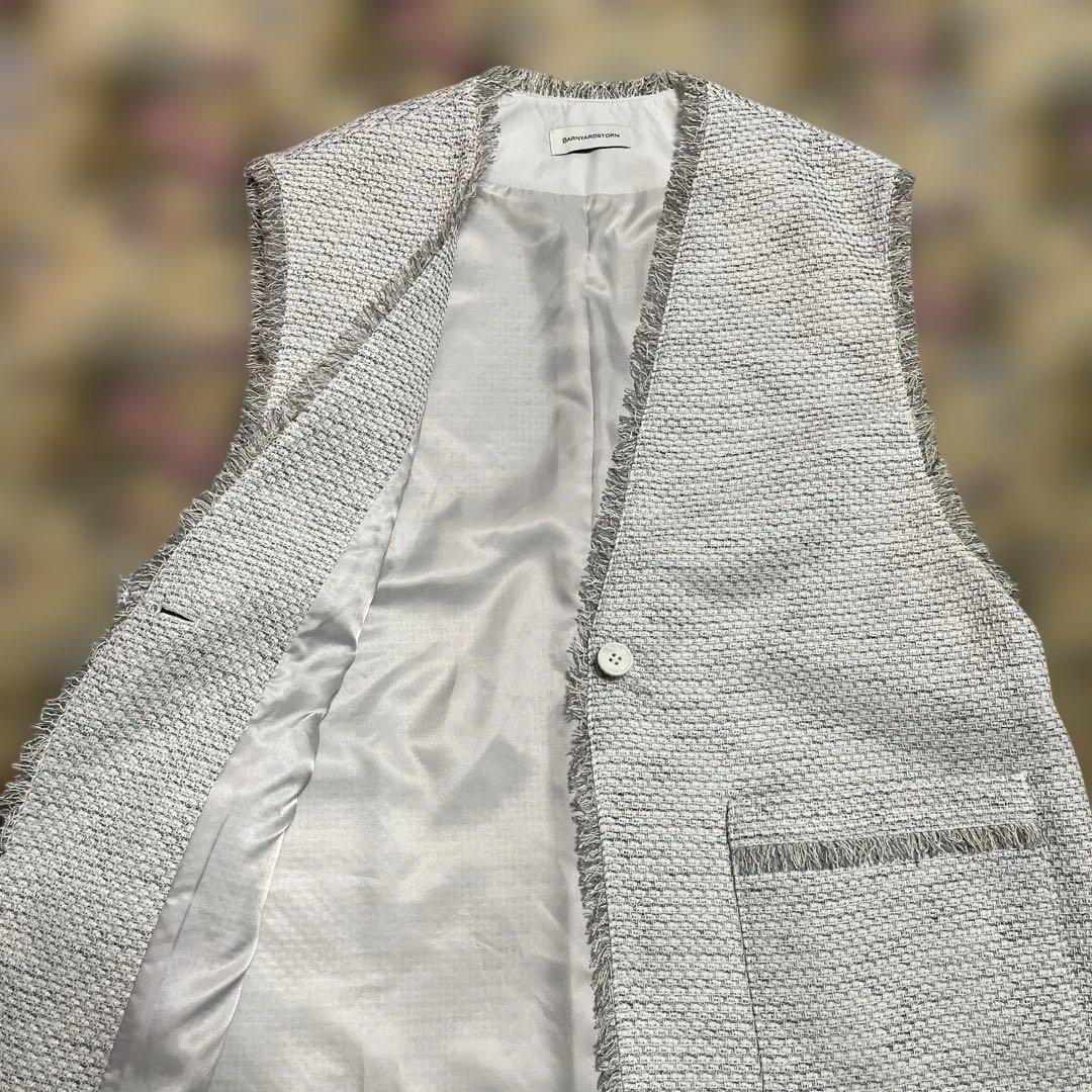 未使用＊BARNYARDSTORM MIXツイードベスト 上品見え オケージョン