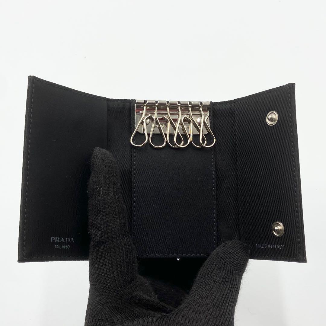 未使用級　PRADA プラダ　キーケース　テスートナイロン　ブラック