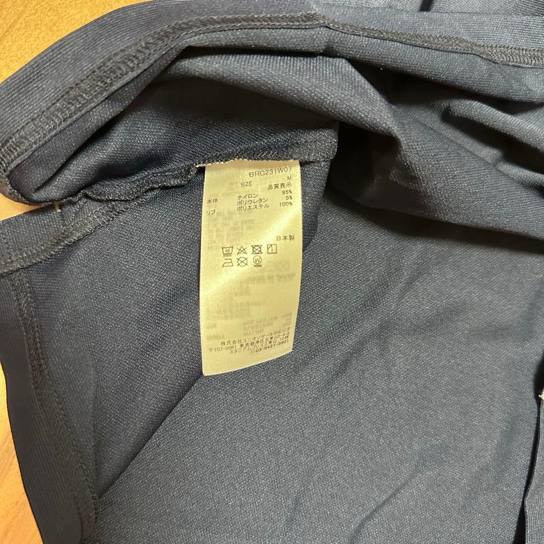 ベーシックポロ　ノースリーブ　3Dロゴ　スカート　セットアップ　春夏　ネイビー