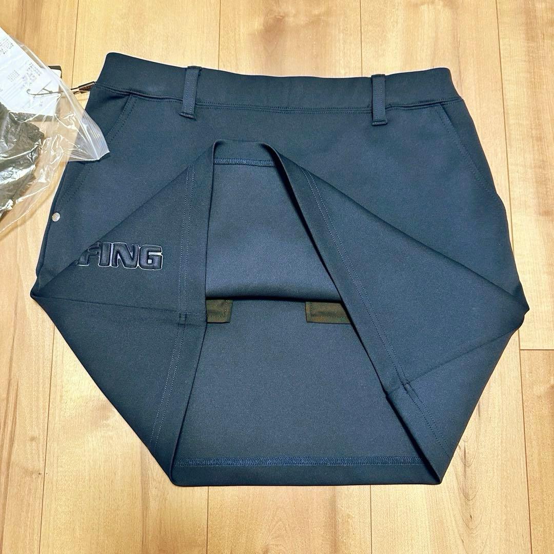 ベーシックポロ　ノースリーブ　3Dロゴ　スカート　セットアップ　春夏　ネイビー