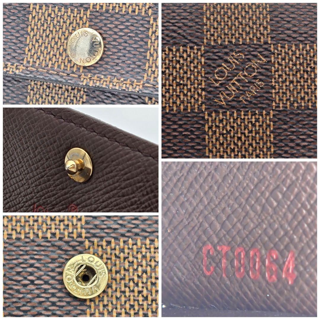 【美品】ルイヴィトン ダミエ エベヌ ミュルティクレ6 キーケース 6連　①