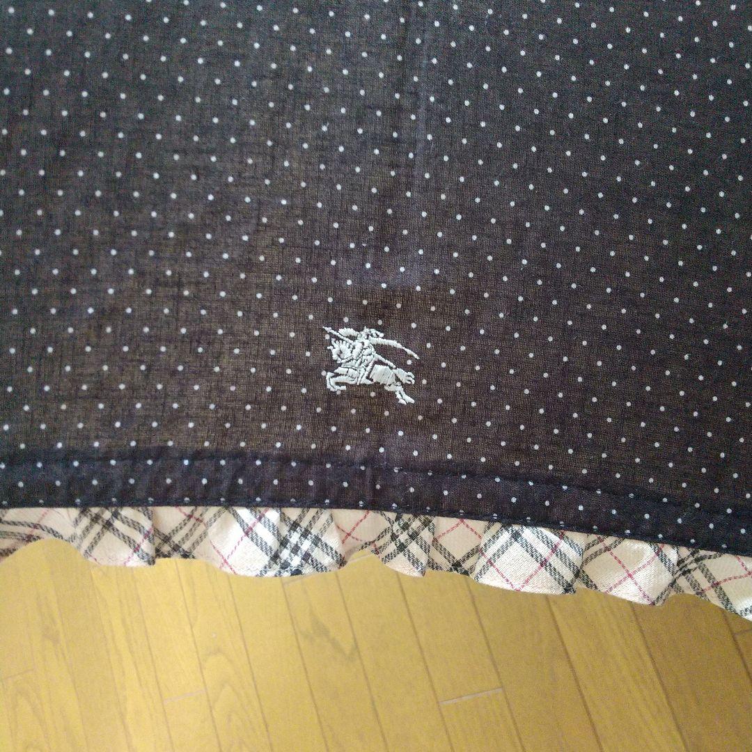 バーバリー BURBERRY ノバチェック ドット柄 フリル 折り畳み傘 日傘