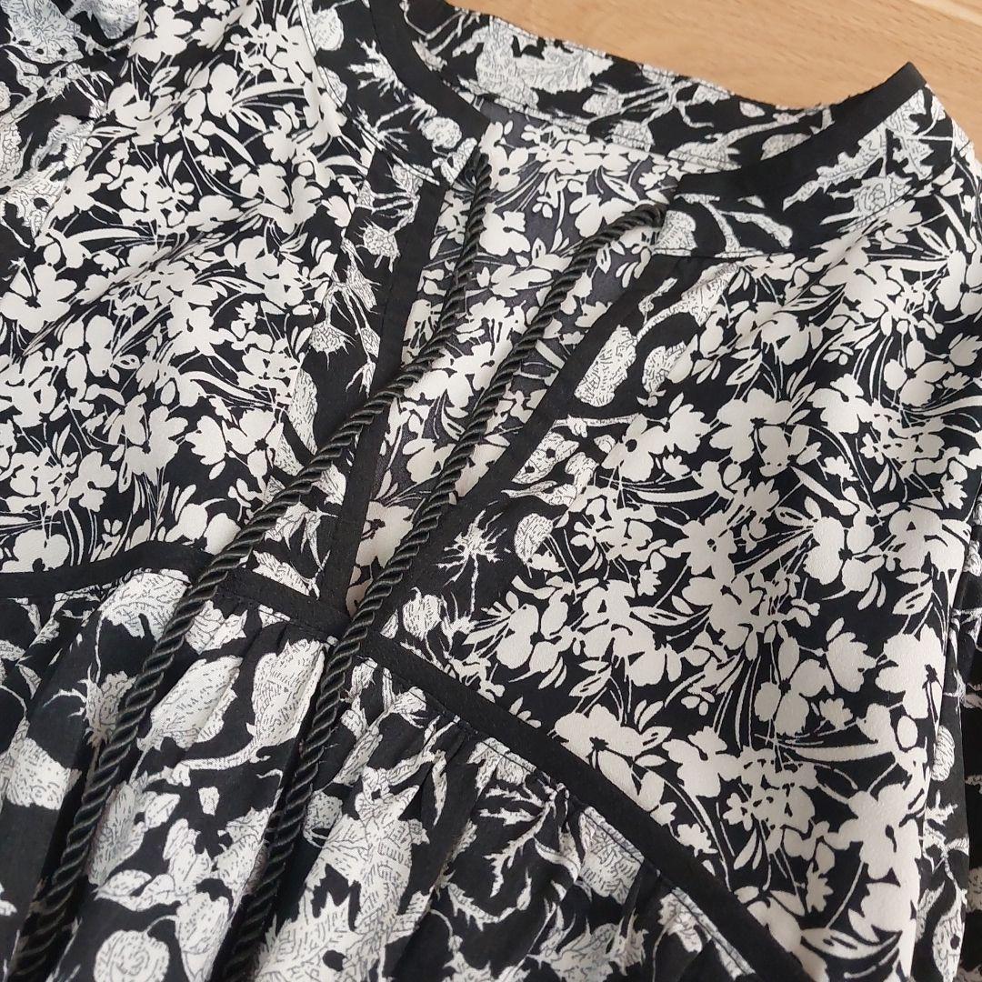 【ウィルフリー 】2way花柄ボリュームロングワンピース