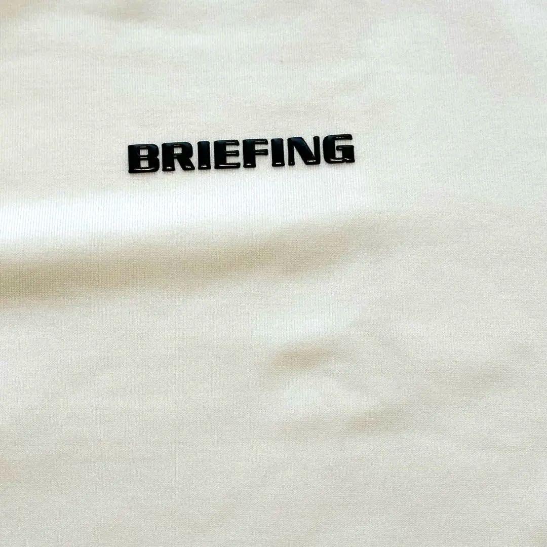 ブリーフィング　メンズ　サイズXL ホワイト　モックネック　半袖　ゴルフウェア