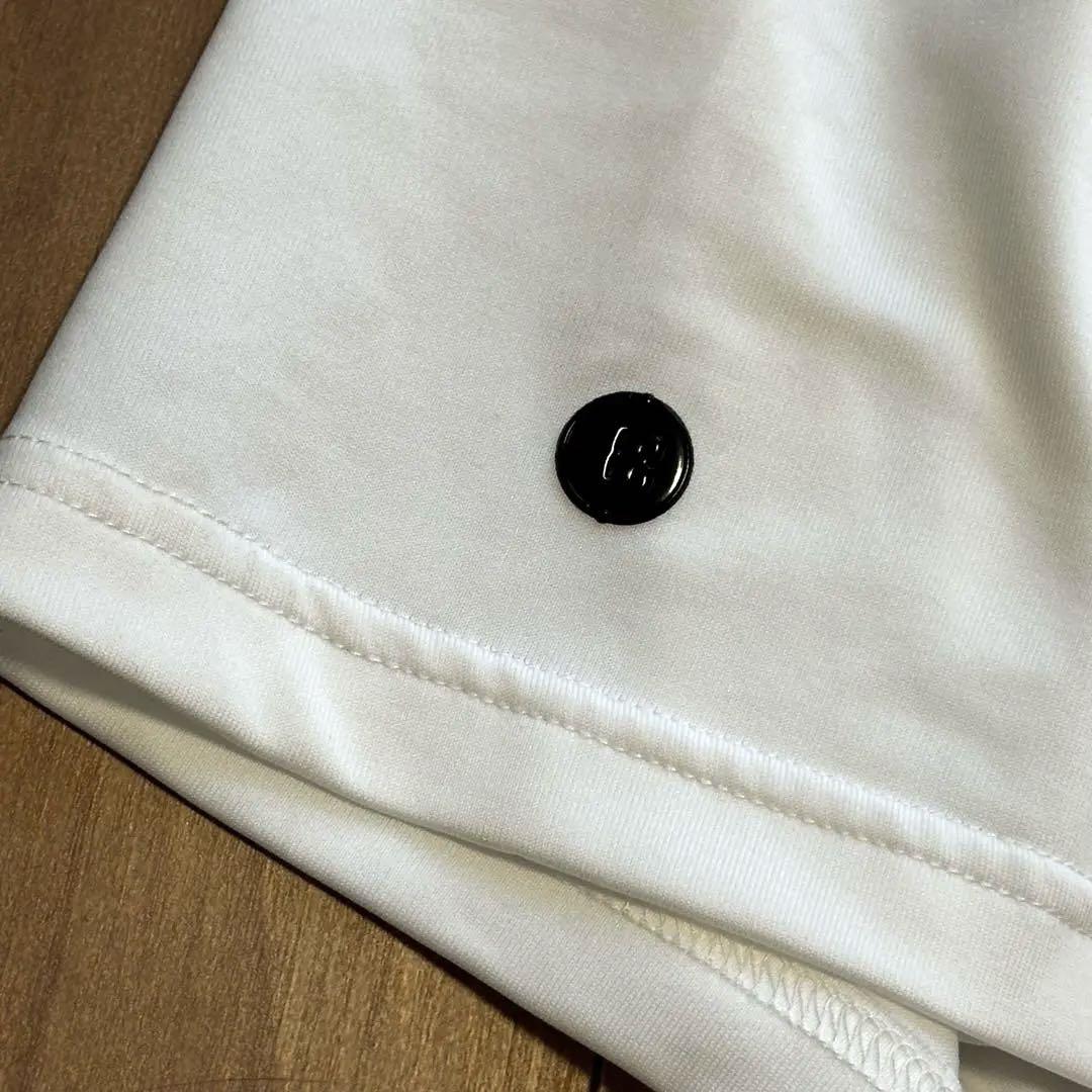 ブリーフィング　メンズ　サイズXL ホワイト　モックネック　半袖　ゴルフウェア