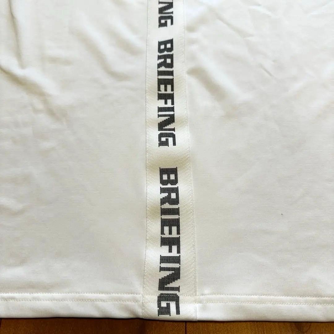 ブリーフィング　メンズ　サイズXL ホワイト　モックネック　半袖　ゴルフウェア