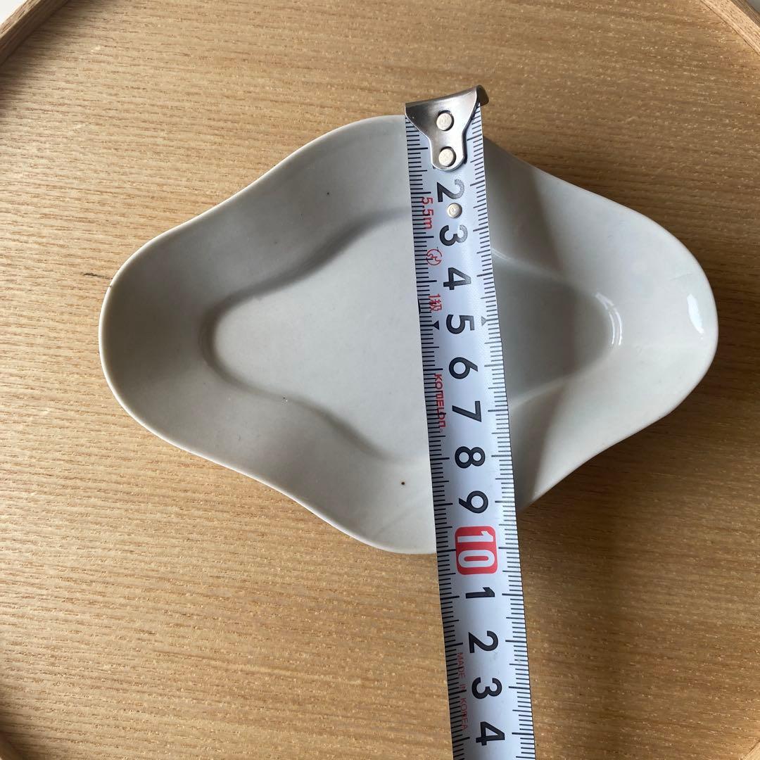 三浦ナオコ/木瓜皿/小皿/菱形皿/豆皿/白磁/2枚