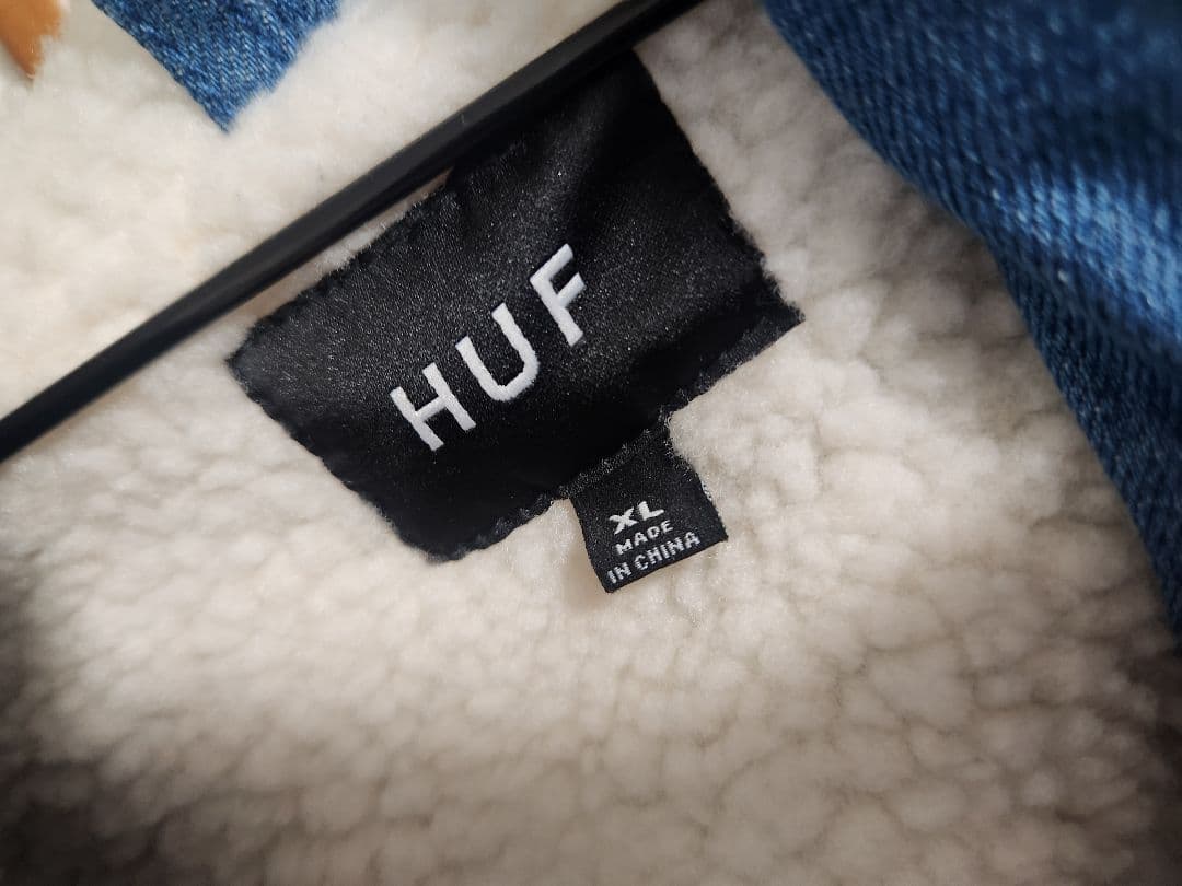 美品 XL HUF ボアジャケット