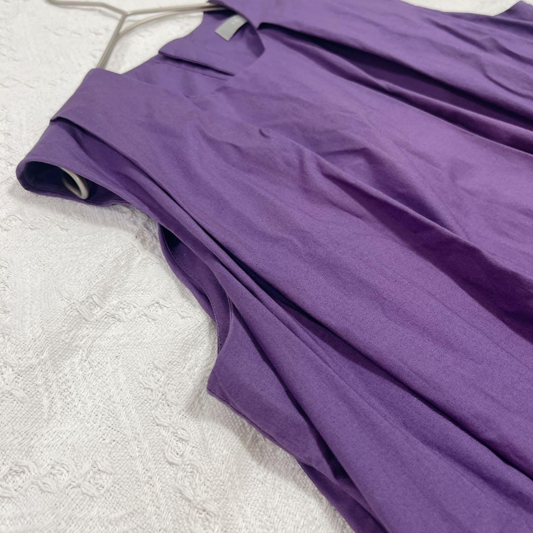 22SS⭐︎洗える⭐︎セオリーリュクス　フロントタックノースリーブワンピース　38