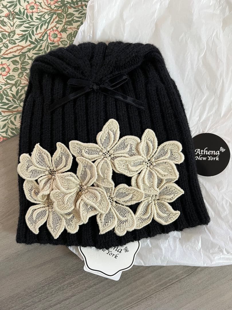 アシーナニューヨークジャスミンニット帽子24AW