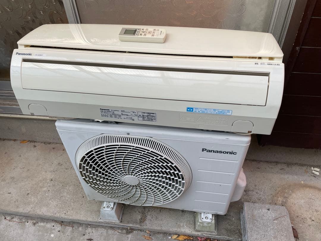 Panasonic CS-224CF エアコン本体　リモコン付2014年製動作品