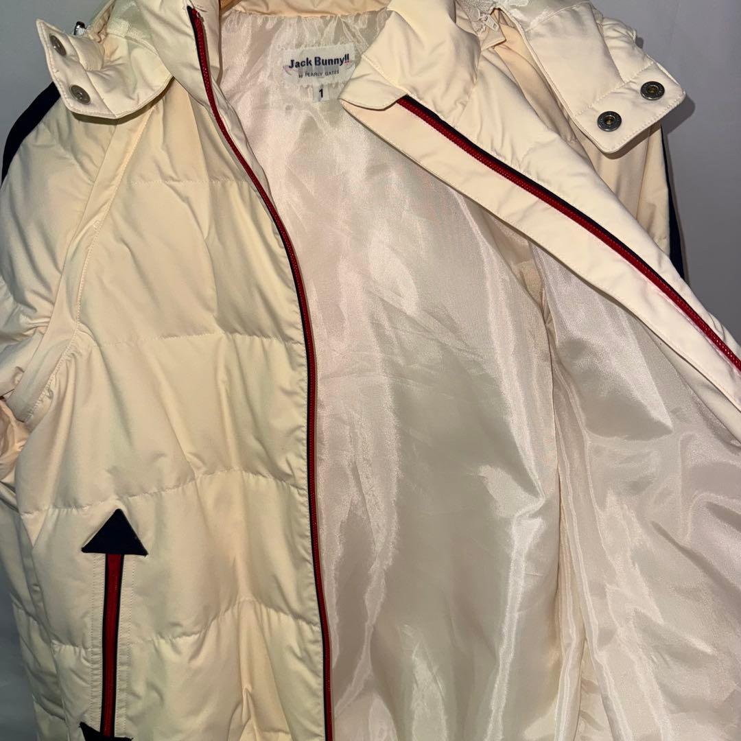 美品　ジャックバニー　ダウン　ブルゾン　サイズ1 アイボリー系　パーリーゲイツ