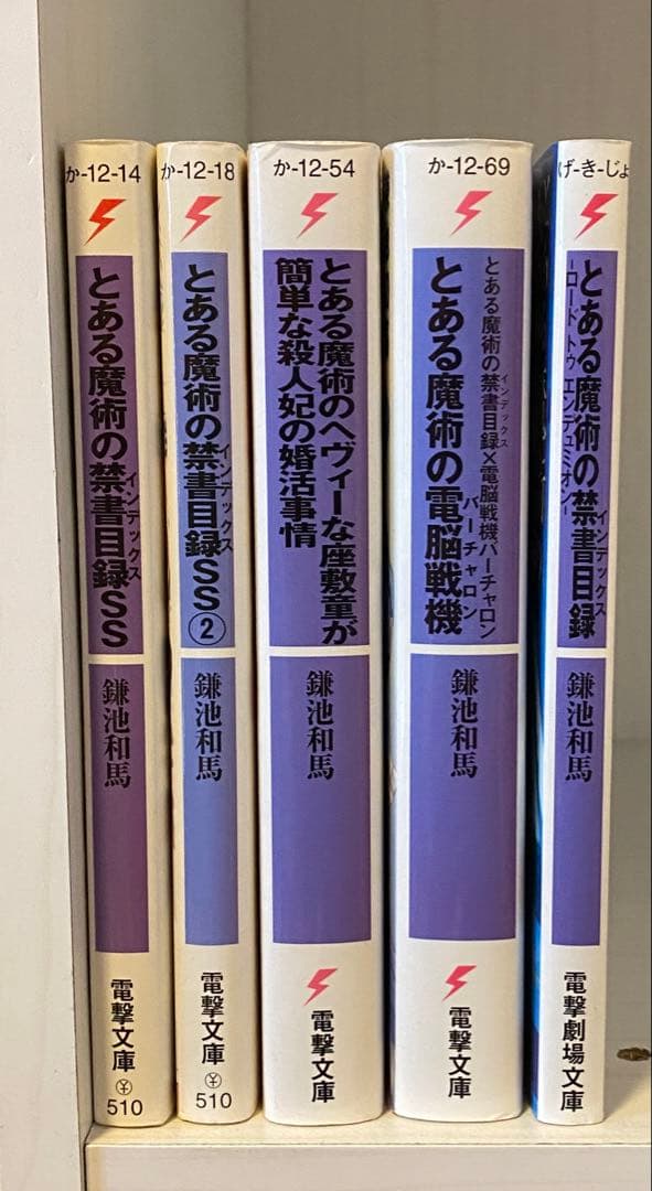 とある魔術の禁書目録1-22、新約1-19巻、劇場版特典小説、他4冊
