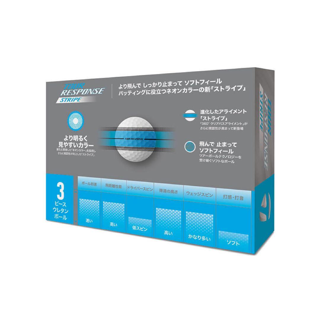 新品　3ダース　ツアーレスポンス　ストライプ　ブルー　テーラーメイド