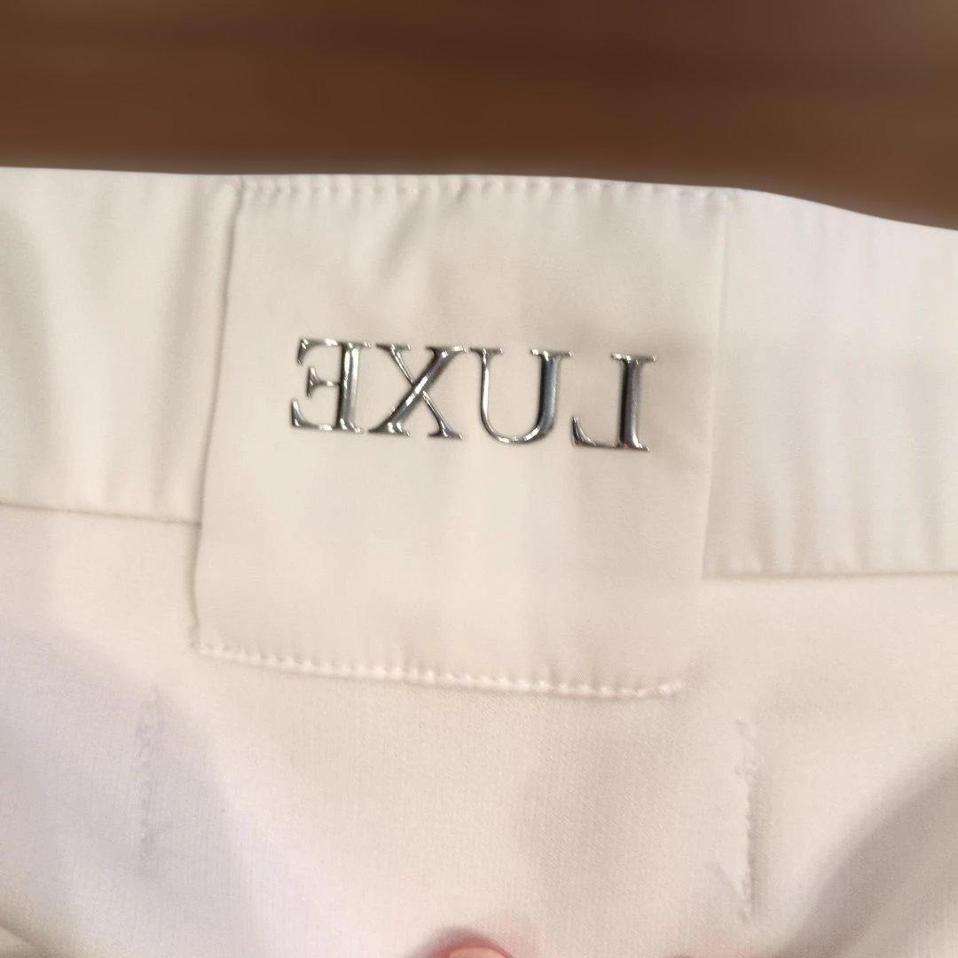 LUXEAKMPLUS ゴルフ 中綿 ロゴ テーパードパンツ XL