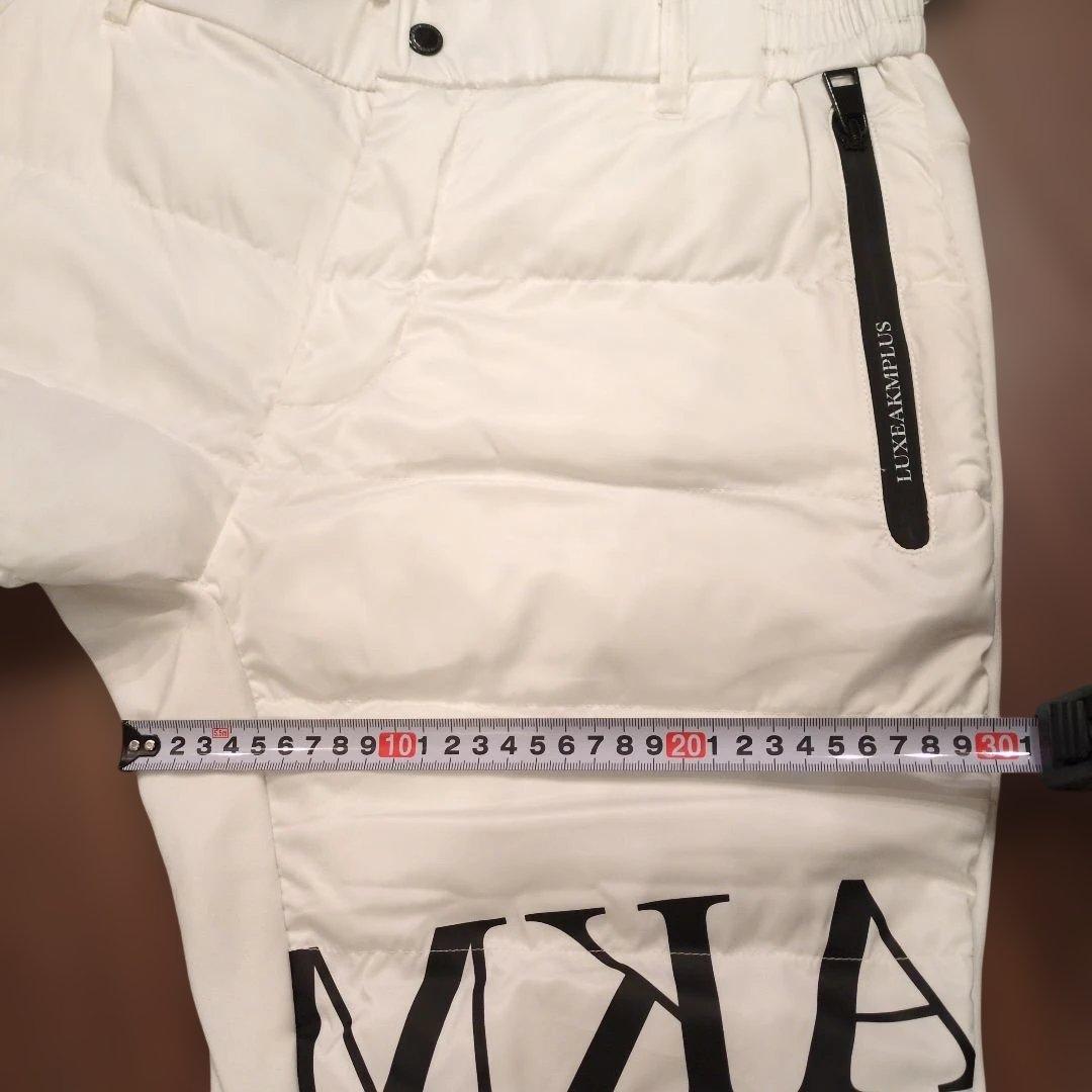 LUXEAKMPLUS ゴルフ 中綿 ロゴ テーパードパンツ XL