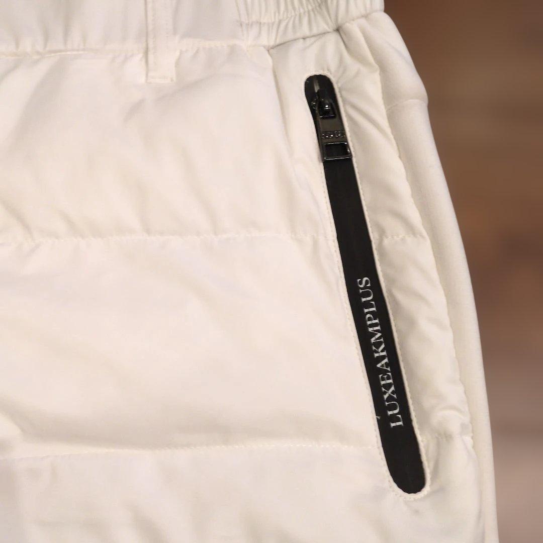 LUXEAKMPLUS ゴルフ 中綿 ロゴ テーパードパンツ XL