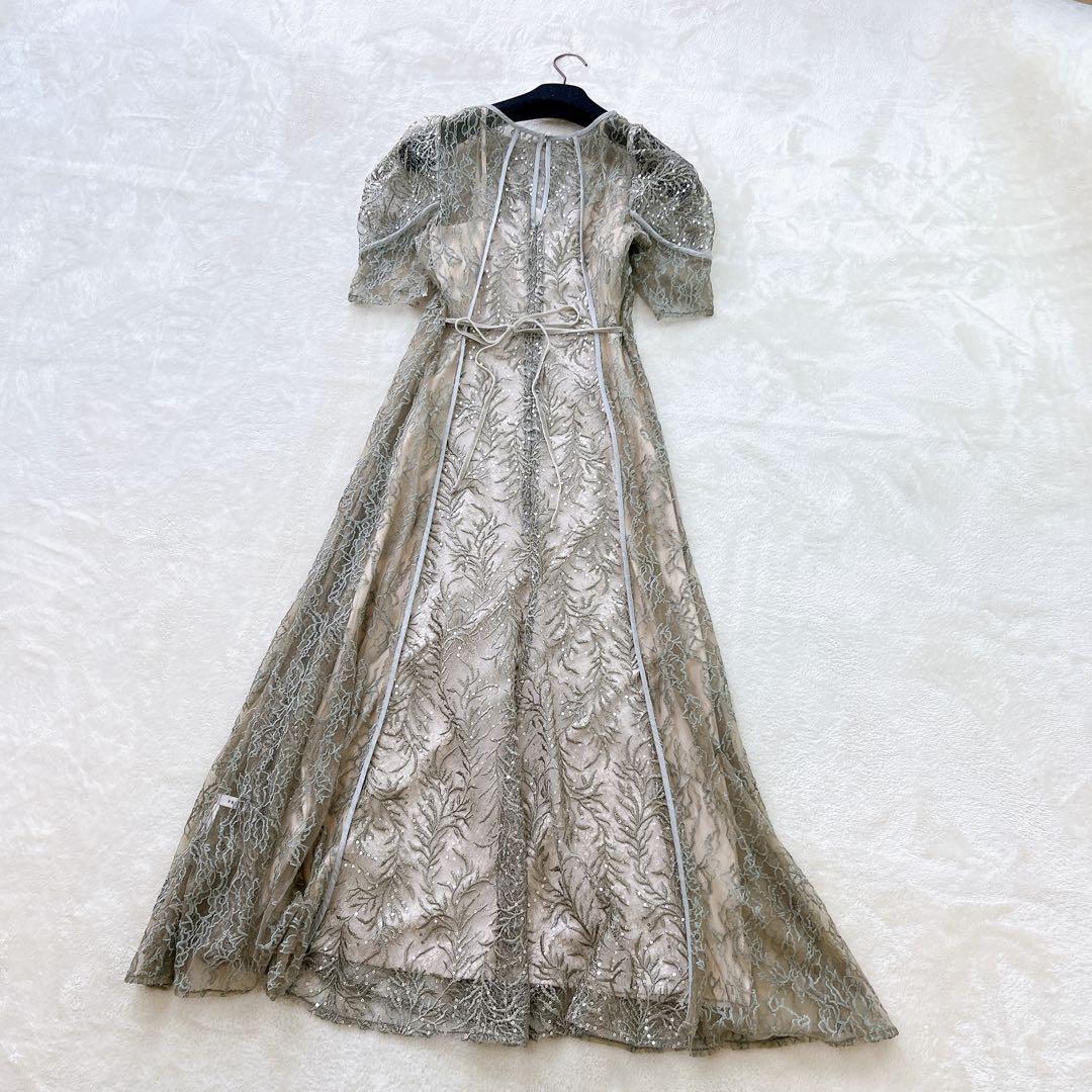 極美品✨FRAY I.Dフレイ アイディー リーフレースパイピングドレス
