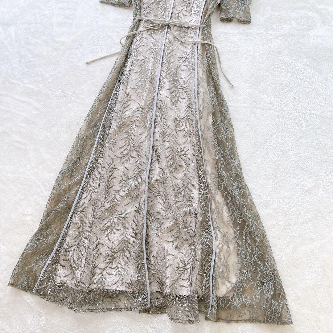 極美品✨FRAY I.Dフレイ アイディー リーフレースパイピングドレス