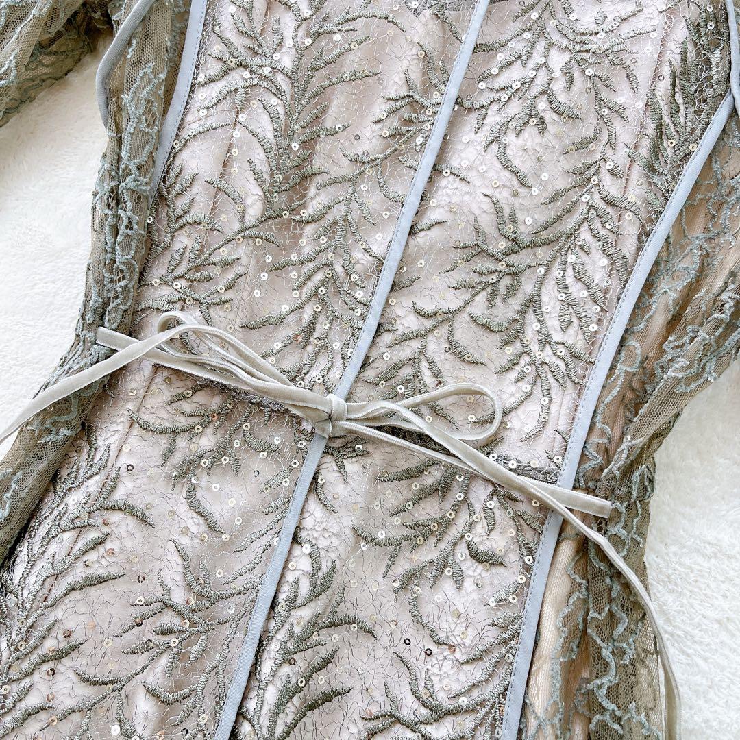 極美品✨FRAY I.Dフレイ アイディー リーフレースパイピングドレス