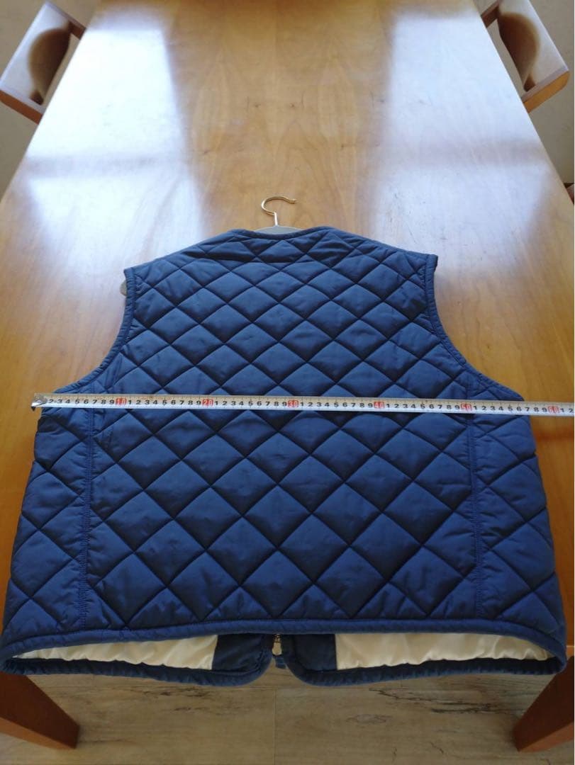 45r ネイビー キルティングベスト