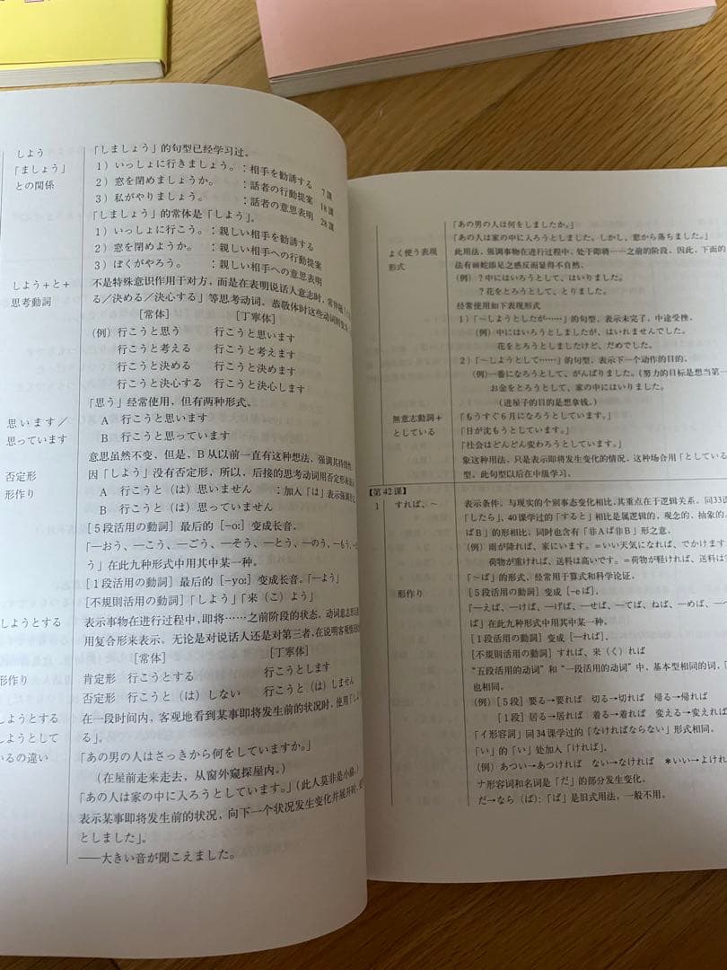 【新品】実力日本語:単語・文法解説書(中国語版)上下、問題集(上下) 4冊セット