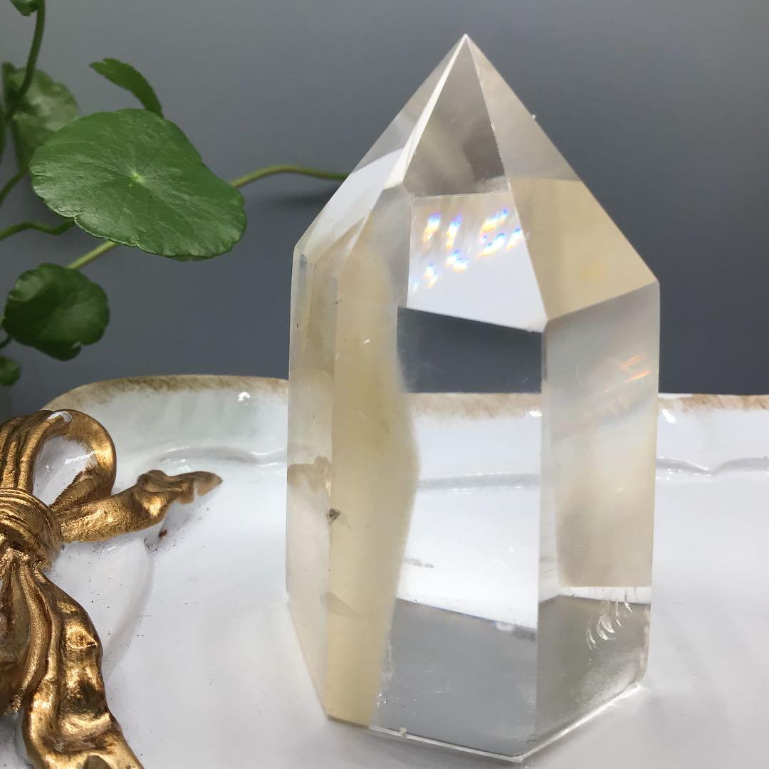 格別品質‼️爆レア‼️ヒマラヤパワー全開　ルチルポイント☆ヒマラヤ水晶 六角柱