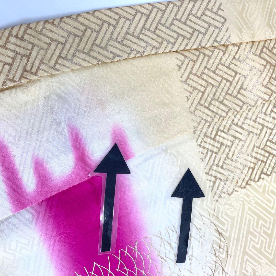 【着物と帯 時流】O24-40s◆七五三 7才女の子着物+長襦袢◆正絹百貨店取扱