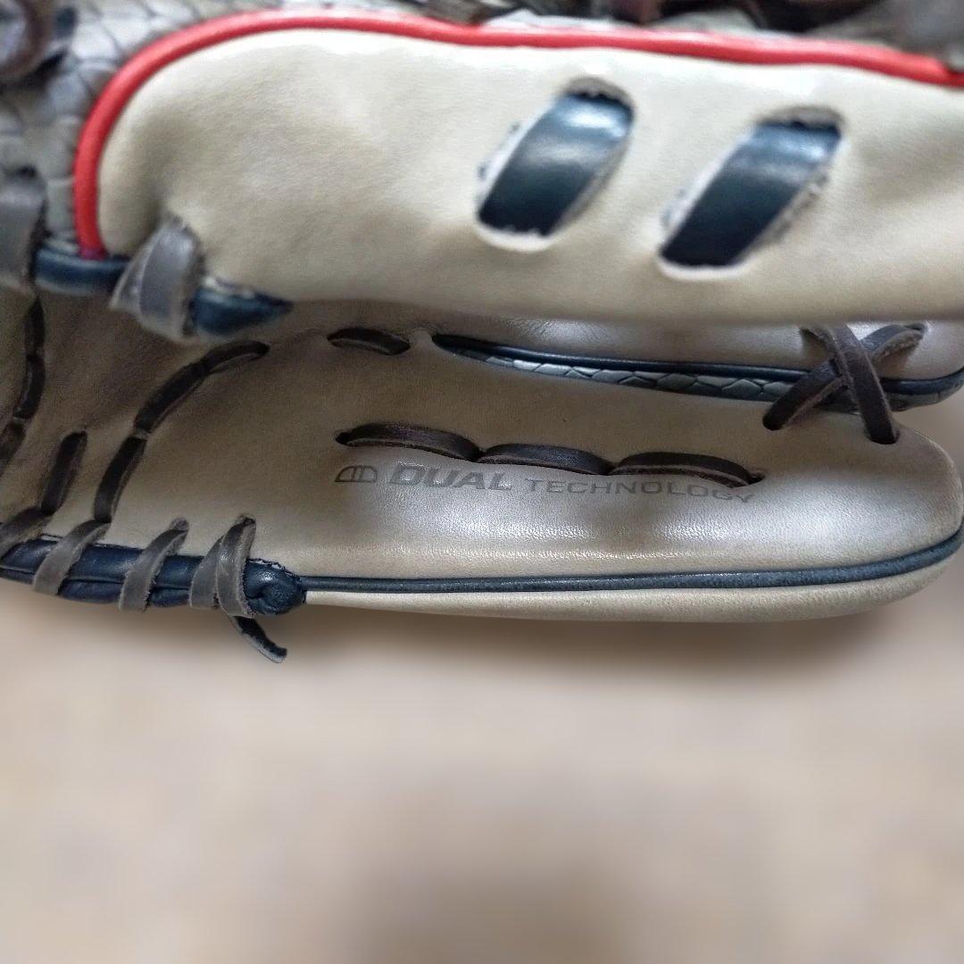 Wilson WannaBe HERO 軟式グローブ グレー/レッドD5 内野手