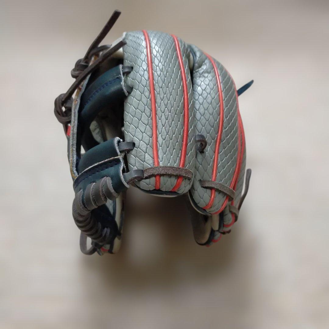 Wilson WannaBe HERO 軟式グローブ グレー/レッドD5 内野手