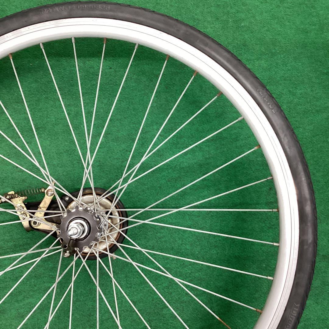 エアレスタイヤ　後輪　26x1-3/8 タイヤ付　ノーパンクタイヤ　26インチ