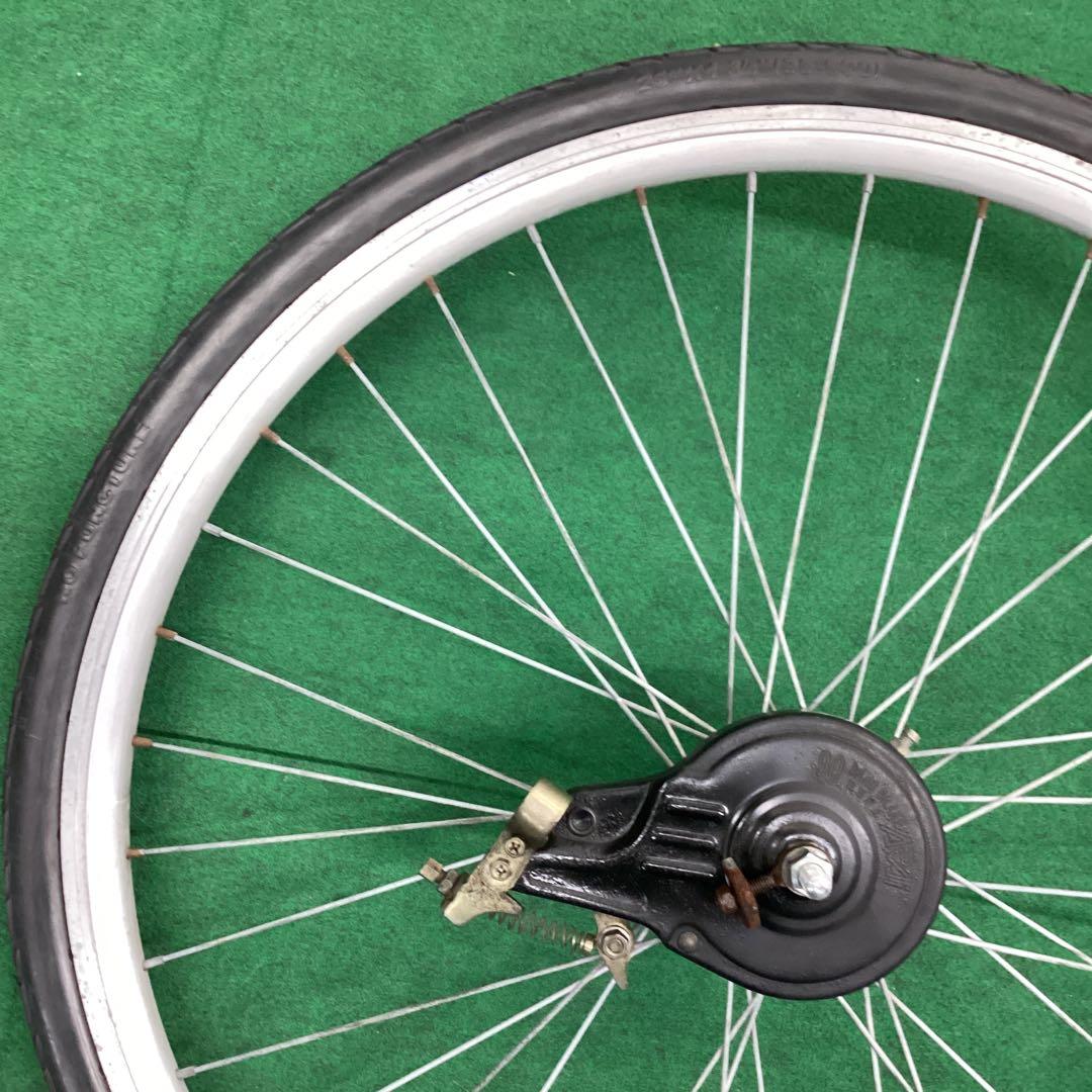 エアレスタイヤ　後輪　26x1-3/8 タイヤ付　ノーパンクタイヤ　26インチ