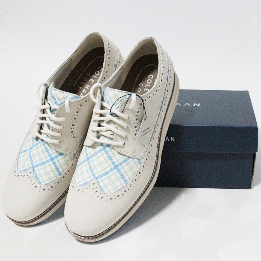 未使用 コールハーン ウィングオックス 防水 レザーゴルフシューズ 26.5cm