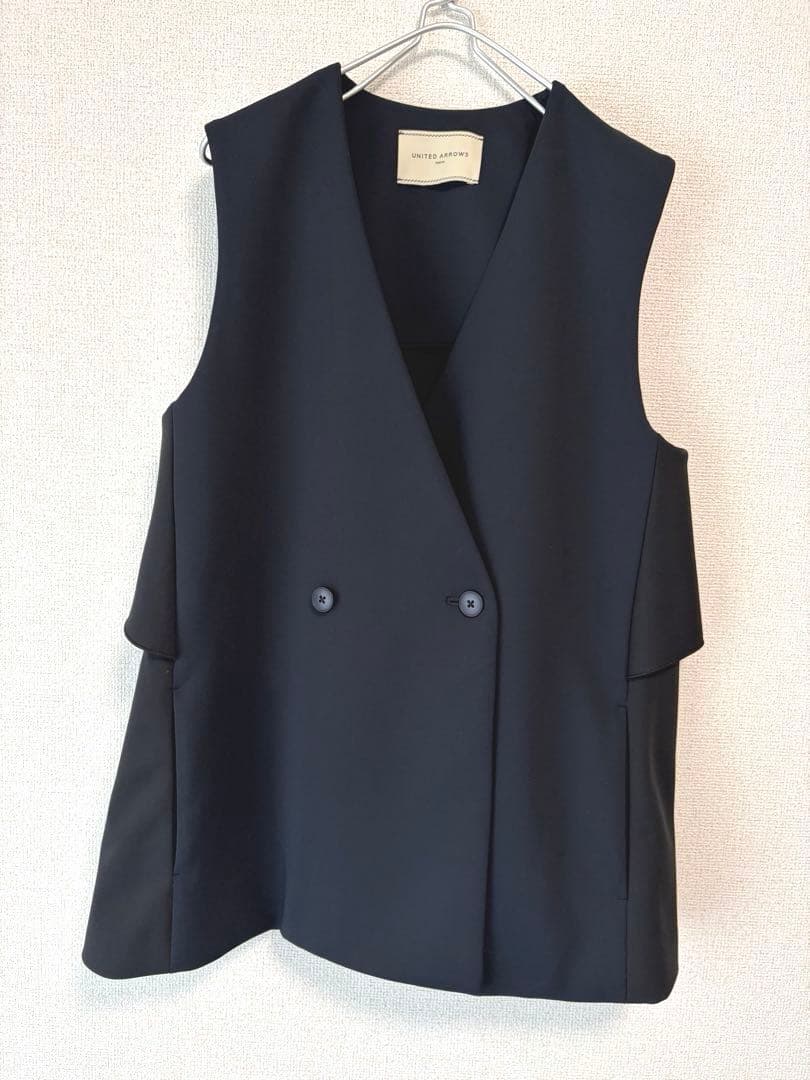 完売品　UNITED ARROWS SPONGY ミドルベスト 38 ネイビー