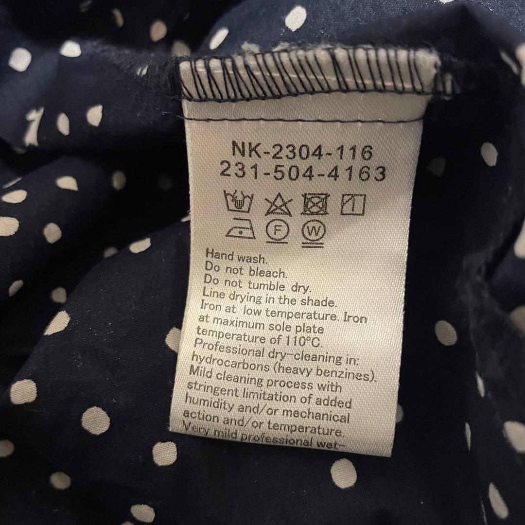 美品　nop de nod Ciel ランダムポルカ切り替えギャザーワンピース