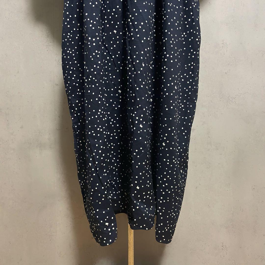 美品　nop de nod Ciel ランダムポルカ切り替えギャザーワンピース