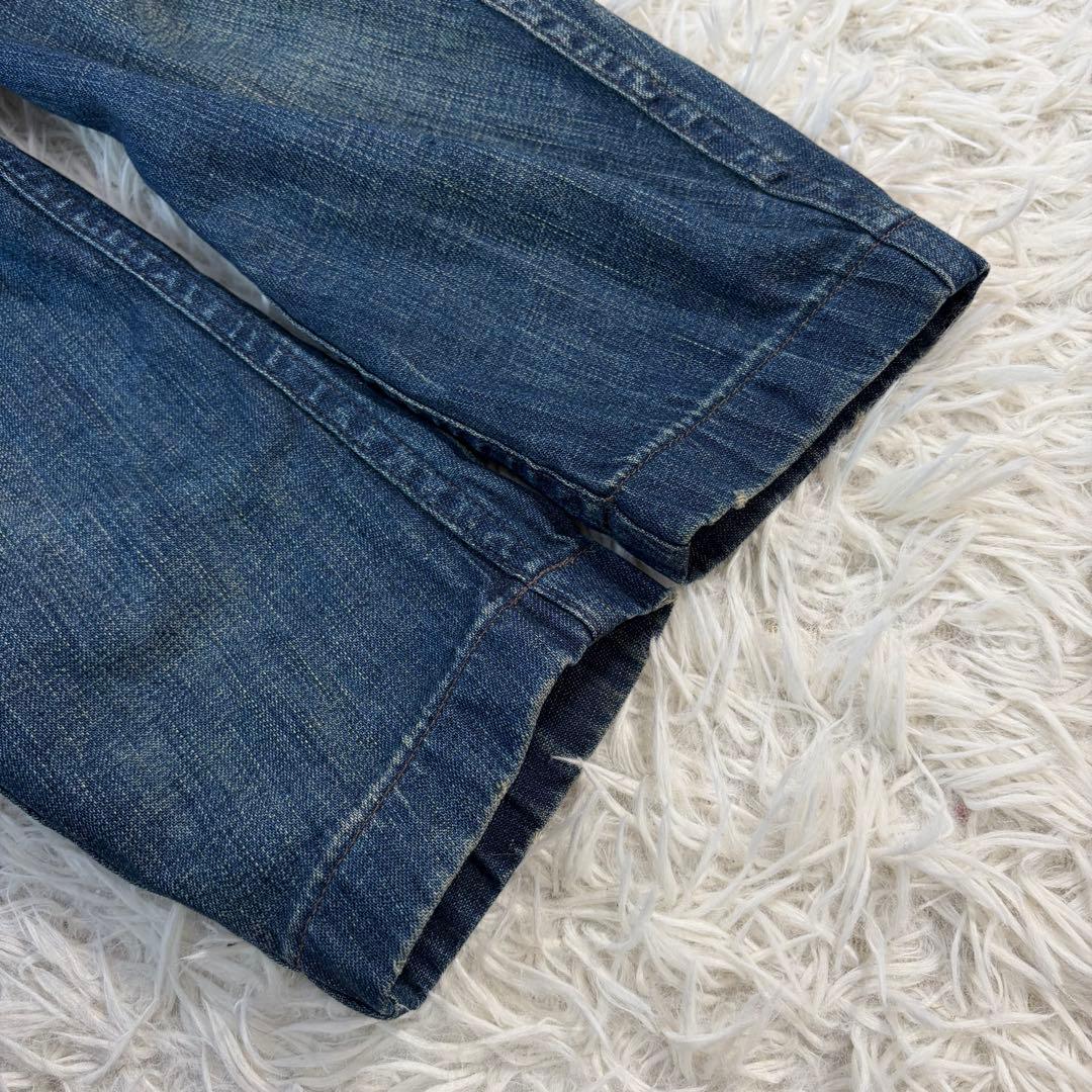 美品✨RRL インディゴ デニム テーラードジャケット 微ダメージ加工 M相当