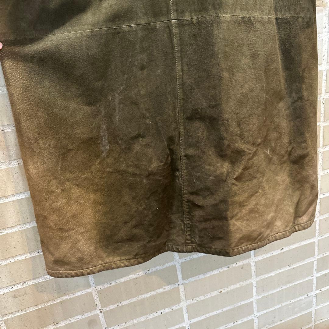 Vittorio Forti 豚革 イタリア製 ヴィンテージ ロングジャケット