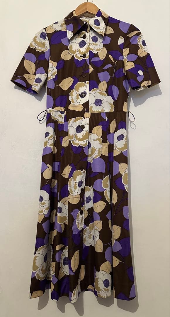 f*o様 HANAE MORI　森英恵　ヴィンテージ　花柄　半袖ワンピース　１１