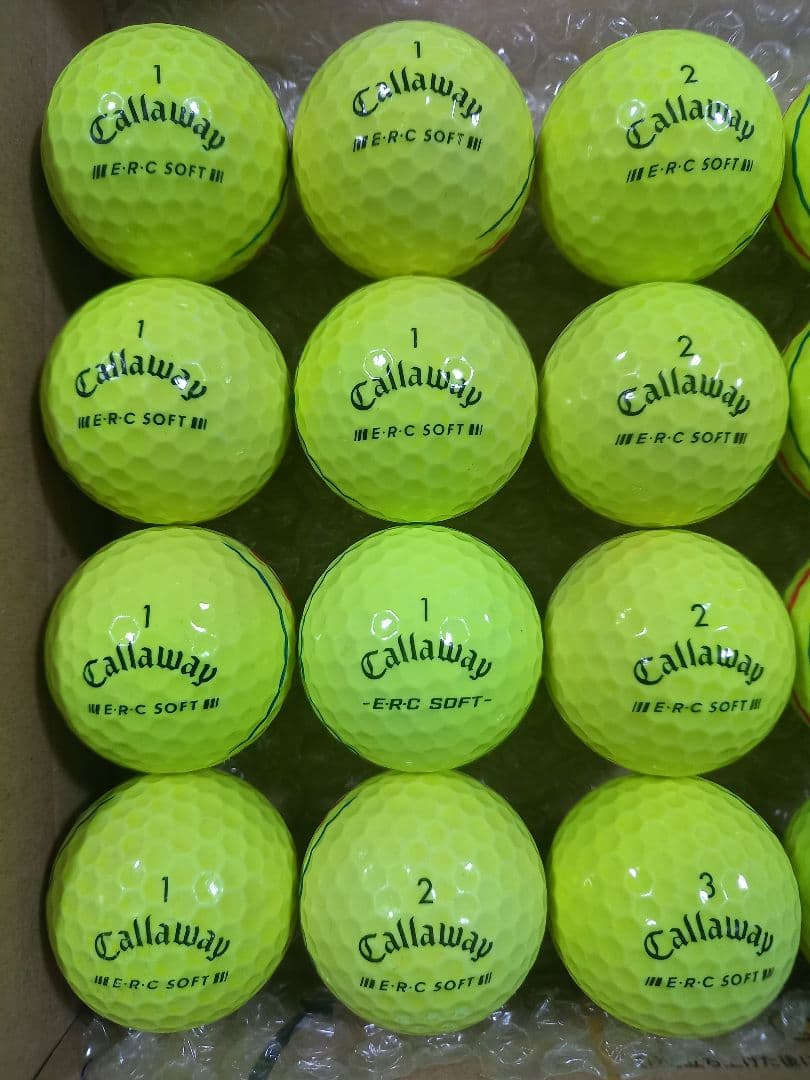美品キャロウェイERC SOFT トリプルトラック ロストボール24球