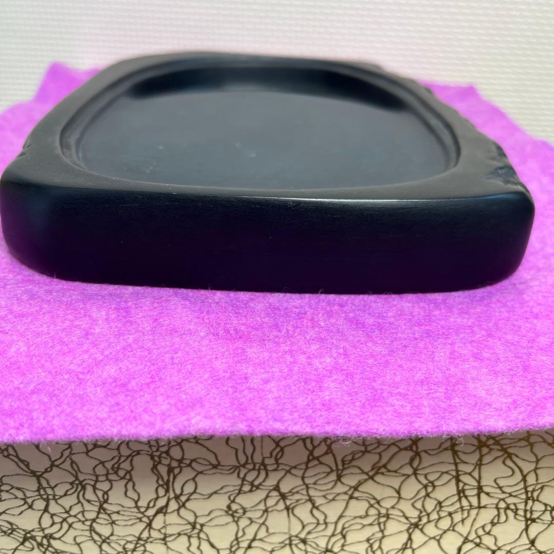 ⭕️土佐硯　石蓋付き天然硯　三原硯製作所　蓋が荒々しい　大型硯　大作用