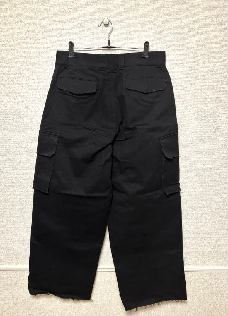 [完売品]soerte ワイドパンツ カーゴパンツ ブラック コットン サイズ4