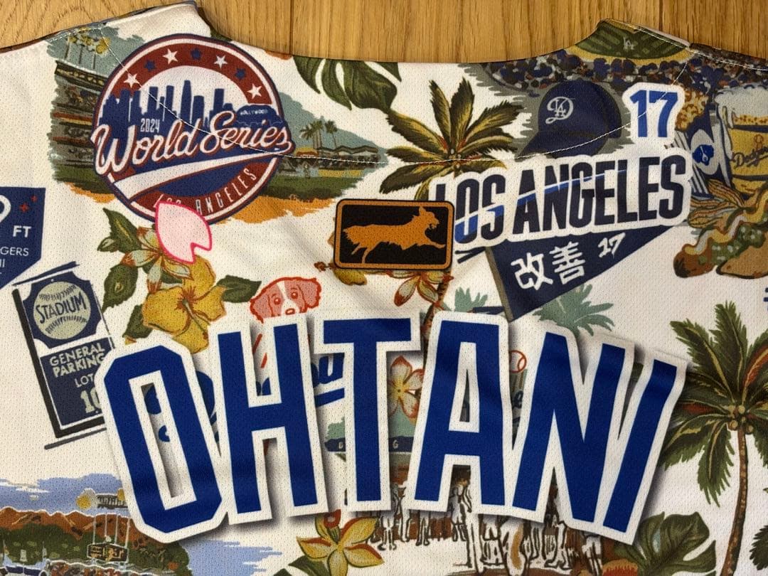 大谷翔平 デザイン アロハユニフォーム 背番号17 XL ノベルティ仕様